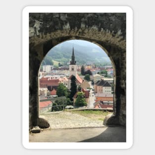 Bruck an der Mur through the Gates of a Castle Sticker